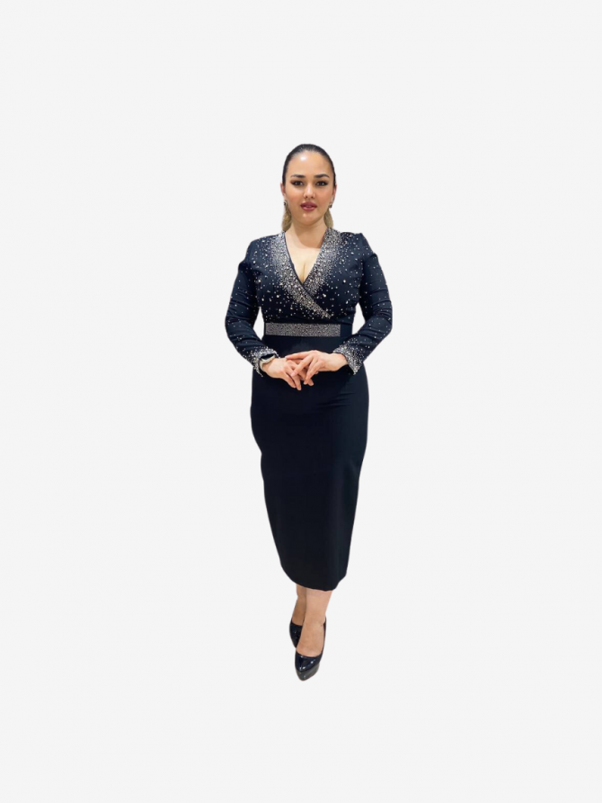 Formal Blue Dress – Fashion Icon Kloset