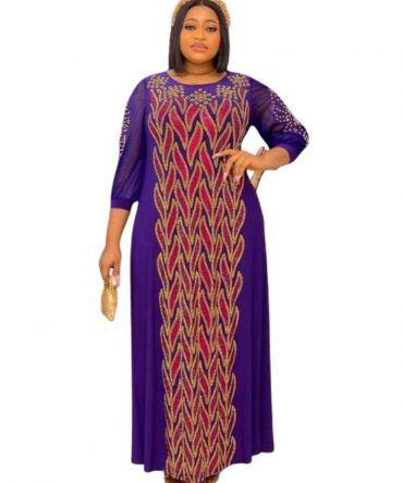 Purple Majesty Garp Abaya