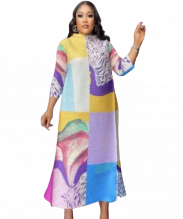 Colorful Portal Miyake Dress