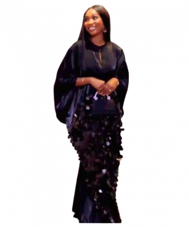 Midnight Elegance Sequin Black Dress