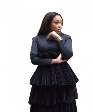 Graceful Gaze Black Dress