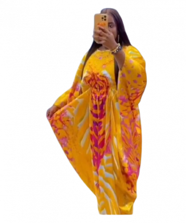 Sunshine Snap Boubou Dress