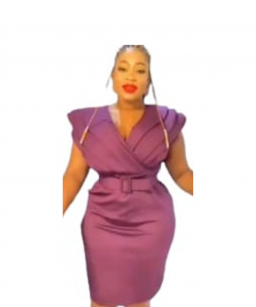 Regal Charm Purple Dress