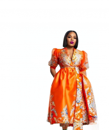 Orange Radiant Elegant Dress