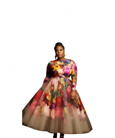 Floral Elegance Dress